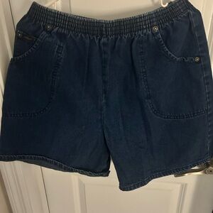 High wasted baggy jean shorts